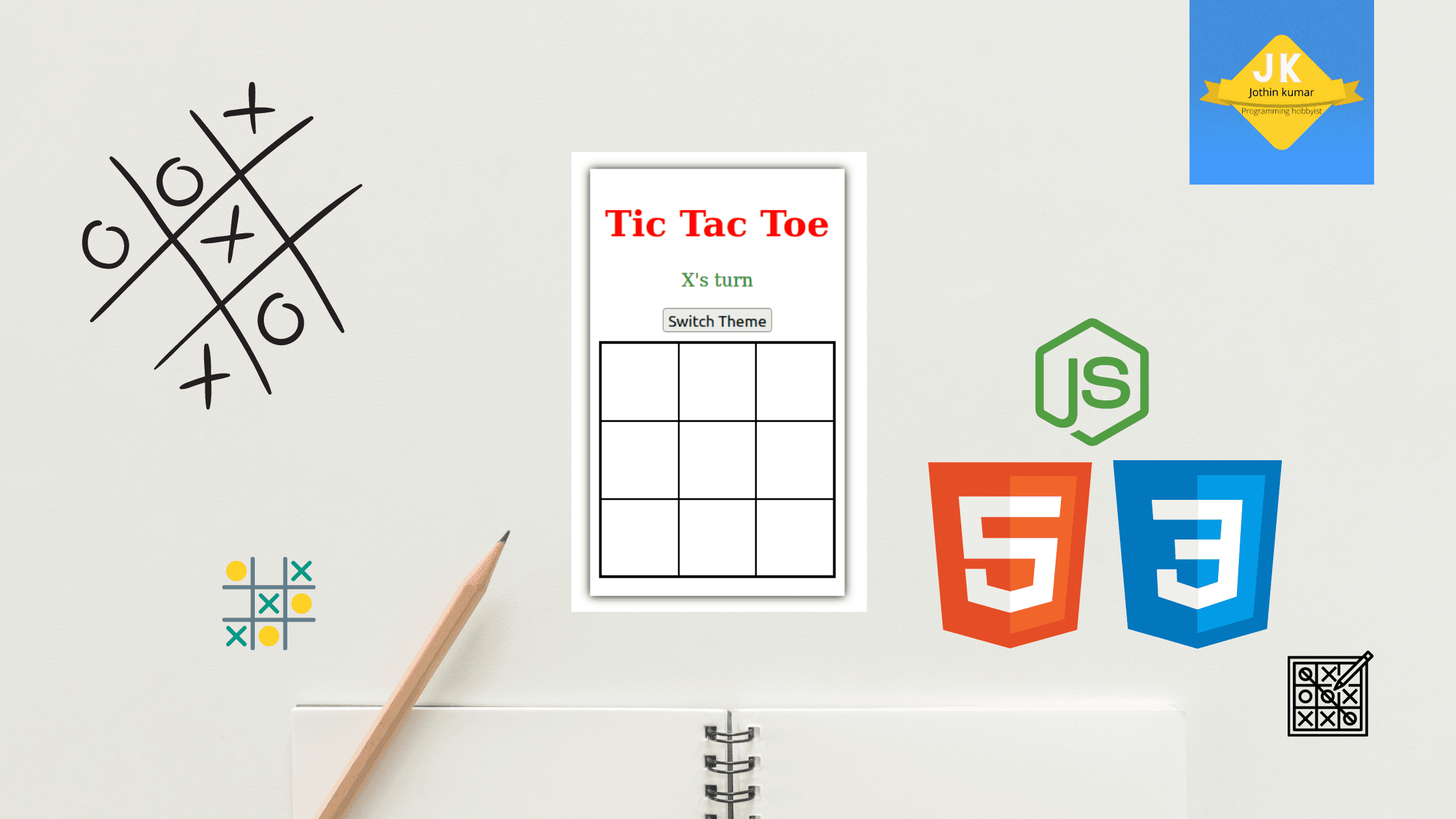 Tic Tac Toe ๐ฎ with HTML, CSS and JS - part 1
